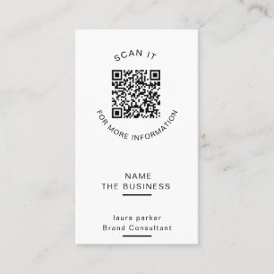 Professioneel QR-code minimaal scannbare promotie Visitekaartje
