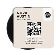 Professioneel QR-code Minimal Design met Logo