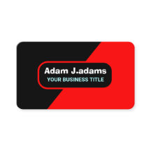 Professioneel (QR-code) Modern Helder Rood & Zwart