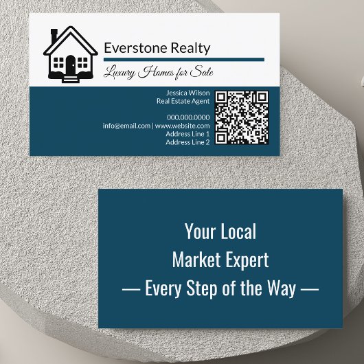 Professioneel QR-code onroerend goed Visitekaartje