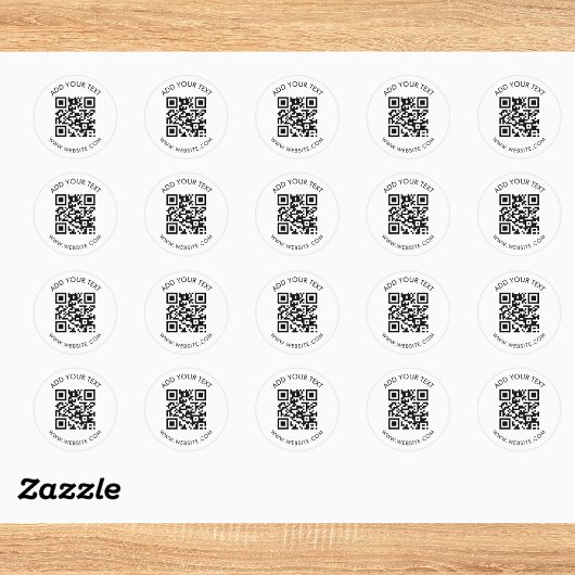Professioneel QR-code promotie-label Ronde Sticker