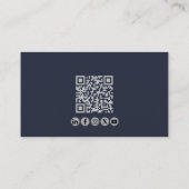 Professioneel, QR-code & sociale media, luchtvaart Visitekaartje (Achterkant)