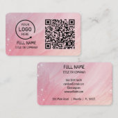 Professioneel QR code visitekaartje voor moderne b Contactkaartje (Voorkant / Achterkant)