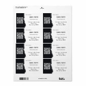 Professioneel QR-codeadres Aangepast fotoadres Etiket (Full Sheet)