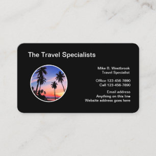 Professioneel Reis Specialist En Club Visitekaartje