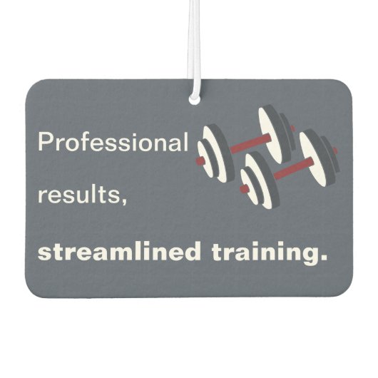 Professioneel resultaat, gestroomlijnde training - luchtverfrisser (Voorkant)
