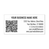 Professioneel retouradres QR-code stempel voorbeel (Afrduk)