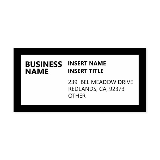 Professioneel retouradres rubberstempel (Afrduk)