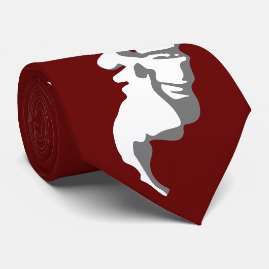 Professioneel rode Stropdas met chiphoofdrolspeler (Opgerold)