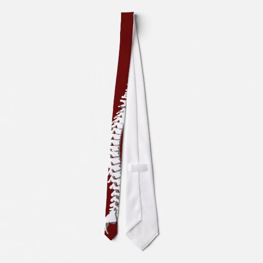 Professioneel rode Stropdas met chiphoofdrolspeler (Achterkant)