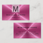 Professioneel roestvrij staalmonogram #14 visitekaartje (Voorkant / Achterkant)