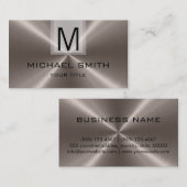 Professioneel roestvrij staalmonogram #18 visitekaartje (Voorkant / Achterkant)