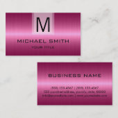 Professioneel roestvrij staalmonogram #9 visitekaartje (Voorkant / Achterkant)