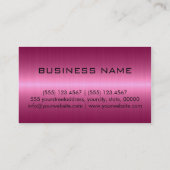 Professioneel roestvrij staalmonogram #9 visitekaartje (Achterkant)