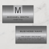 Professioneel roestvrij staalmonogram visitekaartje (Voorkant / Achterkant)