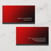 Professioneel Rood Grijs Trendy Modern Indrukwekke Visitekaartje (Voorkant / Achterkant)