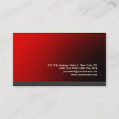 Professioneel Rood Grijs Trendy Modern Indrukwekke Visitekaartje (Achterkant)