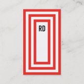 Professioneel rood visitekaartje (Achterkant)