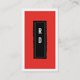 Professioneel rood visitekaartje