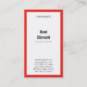 Professioneel rood visitekaartje (Voorkant)