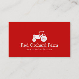 Professioneel rood wit boerderij visitekaartje