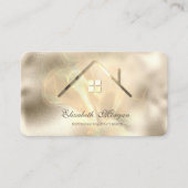 Professioneel Roos Goud Huis Onroerend goed Visitekaartje (Voorkant)