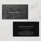 Professioneel, rots, slank design visitekaartje (Voorkant / Achterkant)