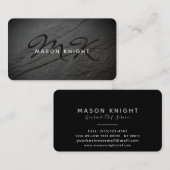 Professioneel, rots, slank design visitekaartje (Voorkant / Achterkant)