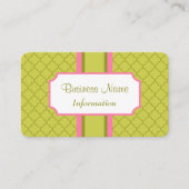 Professioneel Roze Olijf Visitekaartje (Voorkant)