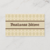 Professioneel Rustic Argyle Visitekaartje (Voorkant)