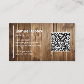 Professioneel rustiek schrijnwerk visitekaartje (Voorkant)