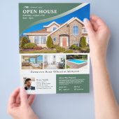 Professioneel Sage Open Huis Vastgoed Flyer (Hand)