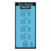 Professioneel Salon Voeg Logo Toe Mooie Diensten & Reclamekaart (Voorkant)