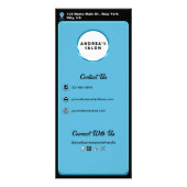 Professioneel Salon Voeg Logo Toe Mooie Diensten & Reclamekaart (Achterkant)