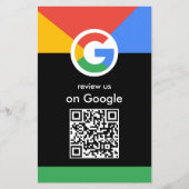 Professioneel scannen om Google QR-code bedrijfsbe Flyer (Voorkant)