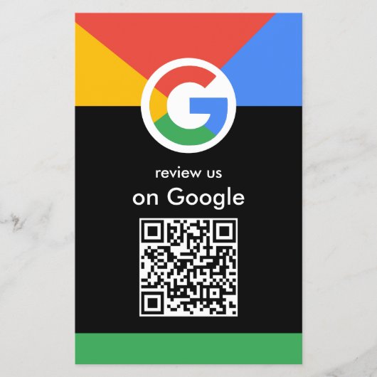 Professioneel scannen om Google QR-code bedrijfsbe Flyer (Voorkant)