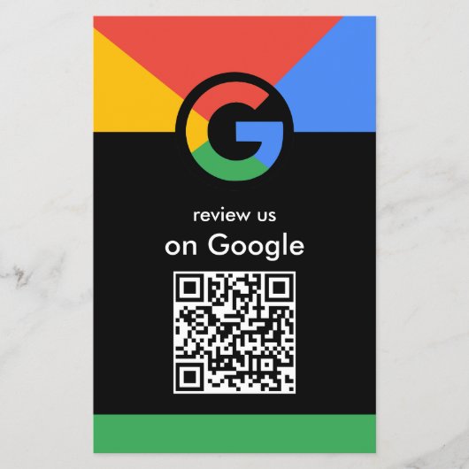 Professioneel scannen om Google QR-code bedrijfsbe Flyer (Voorkant)