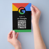 Professioneel scannen om Google QR-code bedrijfsbe Flyer (Hand)