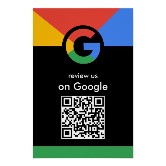 Professioneel scannen om Google QR-code bedrijfsbe Perfect Poster (Voorkant)