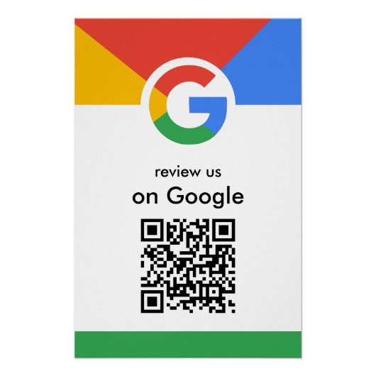 Professioneel scannen om Google QR-code bedrijfsbe Perfect Poster (Voorkant)