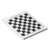 Professioneel schaakbord met cijfers en letters notitieblok (Schuin)