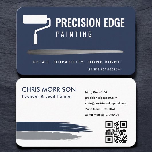 Professioneel Schilder QR Code Visitekaartje