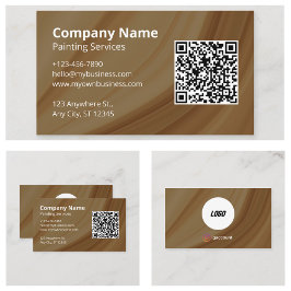 Professioneel Schilder QR Code Visitekaartje