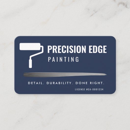 Professioneel Schilder QR Code Visitekaartje (Voorkant)