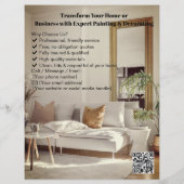 Professioneel Schilderen & Decoratie Service Flyer (Achterkant)