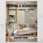 Professioneel Schilderen & Decoratie Service Flyer (Voorkant)