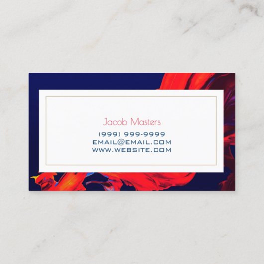 Professioneel schilderen, Visitekaartje schilderen (Achterkant)