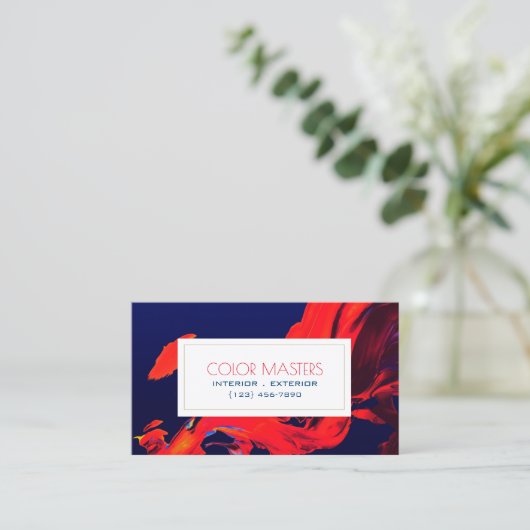 Professioneel schilderen, Visitekaartje schilderen (Staand voorkant)