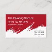 Professioneel schilderontwerp visitekaartje (Voorkant)
