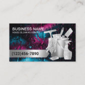 Professioneel schonen Modern Rainy Window Visitekaartje (Voorkant)